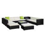 Gardeon 13-Piece Outdoor Sofa Set Wicker Couch Lounge Setting Cover - Image 7