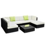 Gardeon 7-Piece Outdoor Sofa Set Wicker Couch Lounge Setting 6 Seater - Image 8