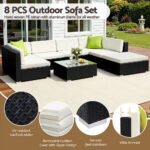 Gardeon 8-Piece Outdoor Sofa Set Wicker Couch Lounge Setting Cover - Image 4