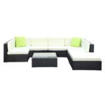 Gardeon 8-Piece Outdoor Sofa Set Wicker Couch Lounge Setting 7 Seater - Image 3