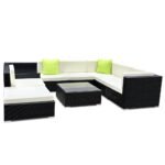 Gardeon 9-Piece Outdoor Sofa Set Wicker Couch Lounge Setting 7 Seater - Image 8