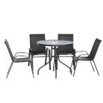 Gardeon Outdoor Dining Set Table and Chairs Patio Garden Furniture Bistro Set - Image 3