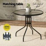 Gardeon Outdoor Dining Set Table and Chairs Patio Garden Furniture Bistro Set - Image 6