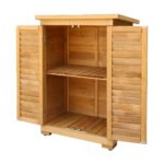 Gardeon Portable Wooden Garden Storage Cabinet - Image 3