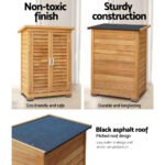 Gardeon Portable Wooden Garden Storage Cabinet - Image 7