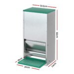 Giantz Automatic Chicken Feeder Port Coop Chick Poultry Treadle Self Opening - Image 2