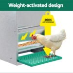 Giantz Automatic Chicken Feeder Port Coop Chick Poultry Treadle Self Opening - Image 5