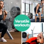 Everfit 28kg Barbell Set Weight Plates Bar Lifting Bench 168cm - Image 6