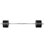 Everfit 88kg Barbell Set Weight Plates Bar Lifting Bench 168cm - Image 3