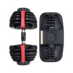 Everfit 24kg Dumbbells Adjustable Dumbbell Weight Plates Home Gym 2pcs - Image 3
