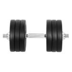 Everfit 35kg Dumbbell Set Weight Plates Dumbbells Lifting Bench - Image 3