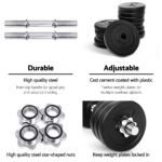 Everfit 35kg Dumbbell Set Weight Plates Dumbbells Lifting Bench - Image 5