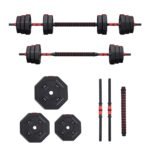 Everfit 40kg Adjustable Dumbbell Barbell Set Weight Plates Home Workout - Image 3