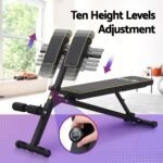 Everfit Roman Chair Adjustable Weight Bench Strength Training Preacher Curls - Image 5