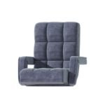 Artiss Floor Chair Lounge Sofa Swivel Charcoal - Image 3