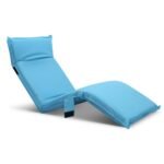 Artiss Floor Lounge Sofa Camping Chair Blue - Image 8