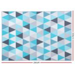 Artiss Rug 200x290cm Area Rug Large Carpet Soft Short Pile Modern Tria - Image 2