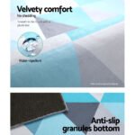 Artiss Rug 200x290cm Area Rug Large Carpet Soft Short Pile Modern Tria - Image 6