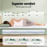 Giselle 25cm Memory Foam Mattress Dual Layer Zipper Cover Cool Charcoal Foam Mattresses King Single - Image 6