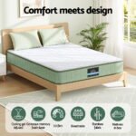 Giselle 25cm Memory Foam Mattress Dual Layer Zipper Cover Cool Charcoal Foam Mattresses Queen - Image 4