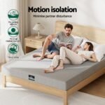 Giselle Bedding Cool Gel Memory Foam Mattress Charcoal 7-Zone Washable Bamboo Cover 15cm Queen - Image 10