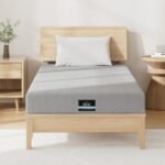 Giselle Bedding Cool Gel Memory Foam Mattress Charcoal 7-Zone Washable Bamboo Cover 15cm Single