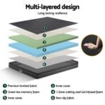 Giselle 18cm Memory Foam Mattress Green Tea Foam Cool Gel Foam Mattresses Queen - Image 5