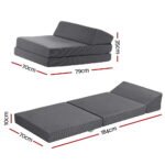 Giselle Foldable Mattress Folding Sofa Bed Trifold Sleeping Camping Cushion Mat - Image 2