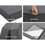 Giselle Bedding Foldable Mattress Folding Foam Bed Mat Double Grey - Image 6