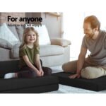 Giselle Bedding Foldable Mattress Folding Foam Bed Mat Double Black - Image 5