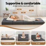 Giselle Bedding Foldable Mattress Folding Foam Mattresses Portable Mat Queen - Image 5