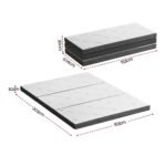Giselle Foldable Mattress Folding Foam Mattresses Bamboo Queen - Image 2