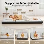 Giselle Foldable Mattress Folding Foam Mattresses Bamboo Queen - Image 4
