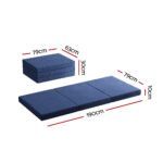 Giselle Bedding Foldable Mattress Folding Foam Single Blue - Image 2