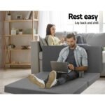 Giselle Bedding Foldable Mattress Folding Foam Double Grey - Image 4