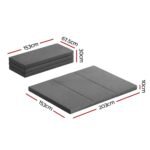 Giselle Bedding Foldable Mattress Folding Foam Queen Grey - Image 2