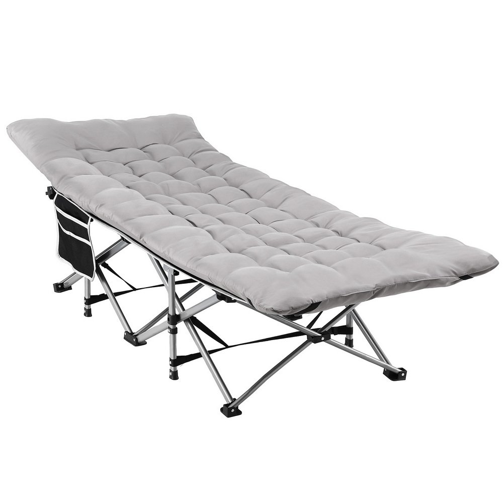 FOLD-71-MAT-GY-202508221634-00.jpg Artiss Folding Bed With Mattress Heavy Duty Grey 185CM - Image 1