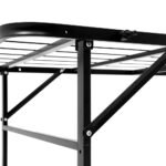 Artiss Folding Bed Frame Metal Base - Queen - Image 5