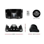 Livemor Foot Massager Shiatsu Massagers Electric Remote Roller Kneading Black - Image 2