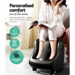 Livemor Foot Massager Shiatsu Massagers Electric Roller Calf Leg Kneading Black - Image 6