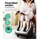 Livemor Foot Massager Shiatsu Massagers Electric Roller Calf Leg Kneading Silver - Image 6