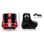 Livemor Foot Massager Massagers Shiatsu Electric Roller Ankle Calf Leg Kneading Red - Image 2