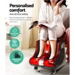 Livemor Foot Massager Massagers Shiatsu Electric Roller Ankle Calf Leg Kneading Red - Image 6