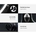 Livemor Foot Massager Massagers Shiatsu Electric Roller Ankle Calf Leg Kneading Silver - Image 7