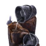 Gardeon Solar Water Feature Cascading Fountain 3-Tier Bucket LED light Bird 76CM - Image 3