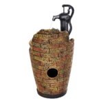 Gardeon Solar Fountain Water Feature Outdoor Cascading Hand Pump Design 80CM - Image 3