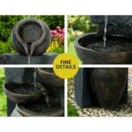 Gardeon Solar Water Feature Cascading Fountain 5 Tiered Bowl Bird Bath 99CM - Image 4