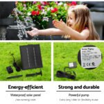 Gardeon Solar Water Feature Cascading Fountain 4-Tier Bowl LED Lights 72CM Blue - Image 6