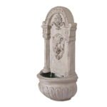 Gardeon Solar Fountain Water Feature Wall Mount Garden Fountains 77CM Beige - Image 3