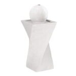 Gardeon Solar Fountain Water Feature Bird Bath Outdoor Garden LED Lights Ball 85CM - Image 7